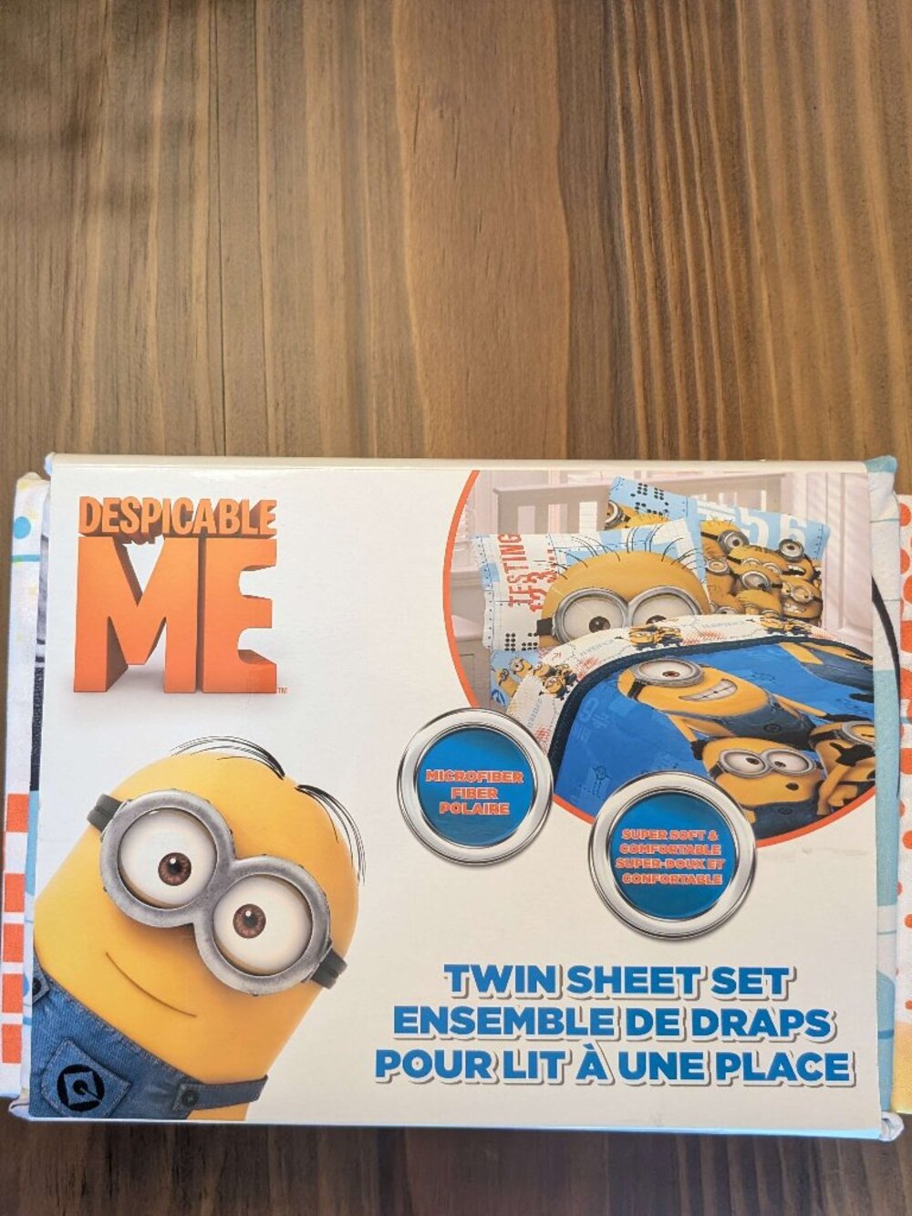 NWT Despicable ME Twin Sheet Set Microfiber Soft Minions